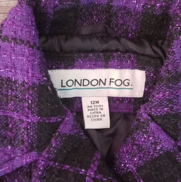 London Fog 12mths Pea Coat - Picture 3 of 8